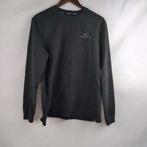 O'Neill Men's Black Long Sleeve Shirt Embroidered Classic, Medium